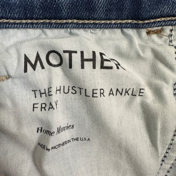 Mother The Hustler Ankle Fray Jeans – Size 25 – Medium Wash Stretch – MSRP $238 - Picture 6 of 9